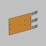 BEA185D/T4 - Connection bars between contactors and MCCB