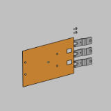 BEA300D/T5 - Connection bars between contactors and MCCB