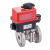 Model 50337 - 2 pieces ball valve with ansi flanges (58268) with ip66 electric actuator (50840)