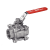Modèle 58163/58165 - 3 pieces ball valve - Female / female BSP or NPT - Full bore - Lockable handle - Stainless steel 316