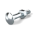 DIN 603 - Steel 4.6 zinc-plated, with hexagon nut