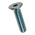 BN 2102 - Hex socket flat countersunk head screws fully threaded (ISO 10642; ~DIN 7991), cl. 010.9 / 10.9, zinc plated blue