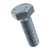 BN 40072 - Hex head screws fully threaded, with metric fine thread (DIN 961; ISO 8676), cl. 8.8, zinc plated blue
