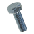BN 69 - Hex head screws / bolts partially / fully threaded, with UNF thread (~DIN 933/931), cl. 8.8 / Grade 5.2, zinc plated blue