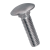 BN 645 - Round head square neck bolts without hex nuts (DIN 603), stainless steel A2