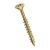 BN 3548 - Pozi Flat countersunk head chipboard screws form Z, partially threaded (SPAX®), steel case-hardened, zinc plated yellow/YELLOX®, waxed