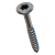 BN 33022 - Hexalobular (6 Lobe) socket flat head countersunk screws, double neck chipboard screws, partially threaded, A2