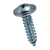 BN 14072 - Pozi pan head tapping screws with collar, form Z and cone end type C (DIN 968 C), zinc plated blue