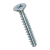 BN 13576 - Flat countersunk head screws with Phillips cross recess form H, fully threaded (EJOT PT®; WN 1413), steel heat-treated 380 HV, zinc plated blue