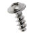 BN 20128 - Pan head screws with pressed washer with Pozidriv cross recess form Z, fully threaded (EJOT PT®; WN 1411), stainless steel A2