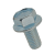 BN 20170 - Serrated hex flange head cap screws (~DIN 6921), cl. 8.8, zinc plated blue