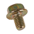 BN 80007 - Serrated hex flange head cap screws (~DIN 6921), cl. 8.8, zinc plated yellow