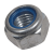 BN 161 - Prevailing torque type hex lock nuts thin type, with polyamide insert (DIN 985), cl. 6, zinc plated blue