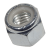 BN 166 - Prevailing torque type hex lock nuts with polyamide insert, with UNF thread (ASME B18.16.6), steel, cl. 6 / Grade 2, zinc plated blue