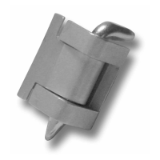 7-132 - 180° Hinge,for single cabinets, closed cutout stainles steel
