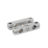 GN 474.3 - Parallel mounting clamps with adjustable spindle, Aluminum, Type S, with four socket cap screws