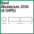 Modèle 2030 R - ALUMINIUM 2030 (A-U4Pb) - ROND