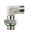 XWEE-..LM - Adjustable male adaptor elbow connectors, with counter nut, sealing with restraining O-ring, ISO 1179-3