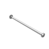 DIN 603 DIN 555 Mu - Cup head square neck bolts, with hexagon nut DIN 555