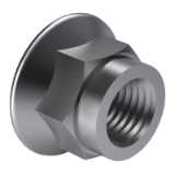 DIN 6926 - Prevailing torque type hexagon flange nuts, non-metallic insert