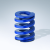241.15. - High performance compression spring, MF, Colour Blue, DIN ISO 10243