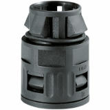 RQG1-S - Quick screw connector with plug-type connections for PG bore holes,incl. O-ring.For wall thicknesses from 1 to 2.5 mm.Quick assembly without counternut