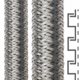 SPR-CU-AS - Protective metal conduit, galvanized steel tinned copper wire braiding