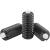 K0318 - Spring plungers with hexagon socket and POM thrust pin, steel