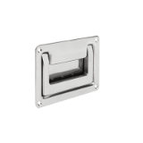 K1305 - Recessed handles fold-down stainless steel