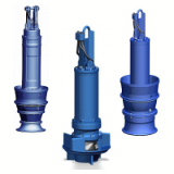 Submersible pump in discharge tube