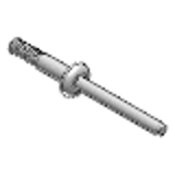 Flat round head , rivet thorn - Steel - Huck-Lok TM Blind rivet