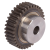 MAE-STZR-M4-B40-C45-HRC54 - Spur Gears Made with One-Sided Hub, Steel C45, Teeth Induction Hardened, Module 4