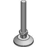 B67.02.153 - Trapezoidal foot Ø80 M20 (spindle screwed from below)  with AntiSlip function
