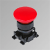 Red mushroom-head push button with lock ø40