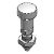 PLLX-AK - Indexing Plunger Long Knob, with Locknut
