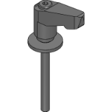 LDCMS-LW-AS - Clamp Lever with Flat Washer - Miniature Type