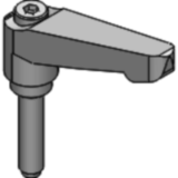 LDM-R - Clamp Lever with Round Pad