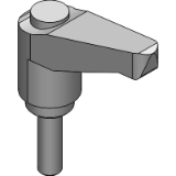 LECM-C - Plastic Clamp Lever with Push Button - Miniature Type