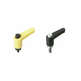 LECM-C / LECMS-C - Plastic Clamp Lever with Push Button - Miniature Type