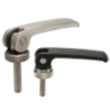 LWAMS-NI / LWAFS-NI - Clamping Lever with Cam - Adjustable Type