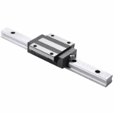 Recirculating ball profiled linear bearing guide rail with carriage: MONO RAIL