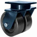 2-85 Series Casters - Kingpinless Dual Wheel Casters