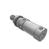 C75K/CD75K - Air Cylinder: Non-rotating Rod Double Acting, Single Rod