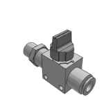 VHK2 - Finger Valve Standard Type/1(P): Male Thread, 2 (A): One-touch Fitting