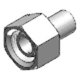 Typ 1.2-742 - 24°-conical nipple with O-ring and union nut - Type DKOS