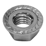 N0000354 - Iron Flange Nut (with S) (Fine Thread)