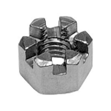 N0000C14 - Iron Hexagon Slotted and Castle Nut (Type-1) (Low form) (Fine Thread)