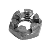N0020C34 - SUS Hexagon Slotted and Castle Nut (Type-2) (Low form) (Fine Thread)