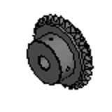 31A & 31B - Sprocket Gears - 1/10" Pitch  (.1000 Circular Pitch)
