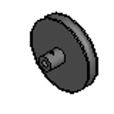 PG4 - Grooved Pulley - For 3/16" Diameter Pulley Belts - 5/16" and 3/8" Bore - 303 Stainless Steel